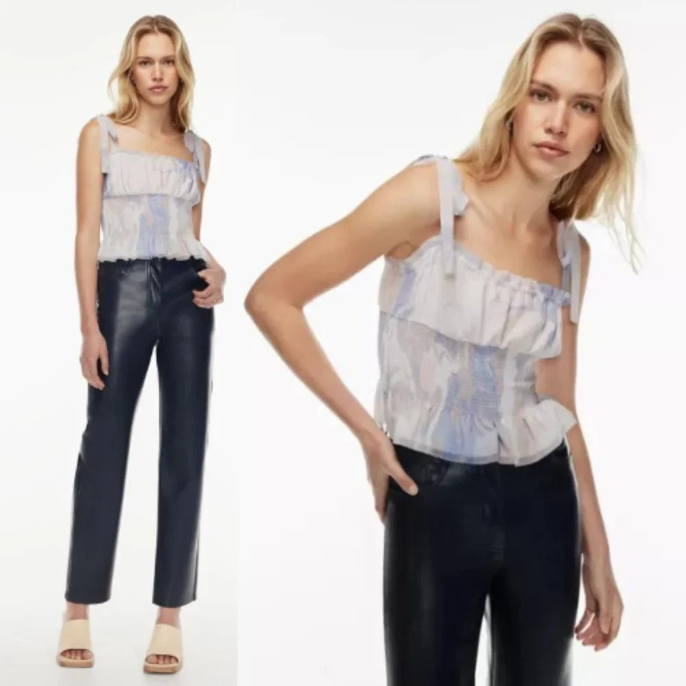 NEW! Wilfred Ballad Camisole Smocked chiffon camisole nwt 30803